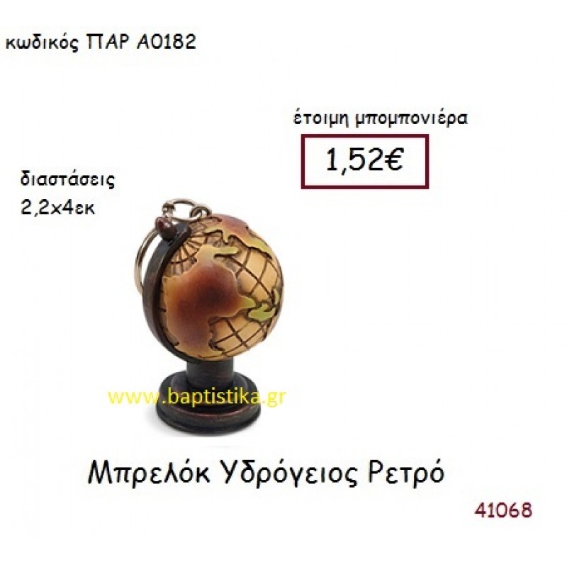 ΥΔΡΟΓΕΙΟΣ ΜΠΡΕΛΟΚ vintage μπομπονιέρα ΠΑΡ-Α0182